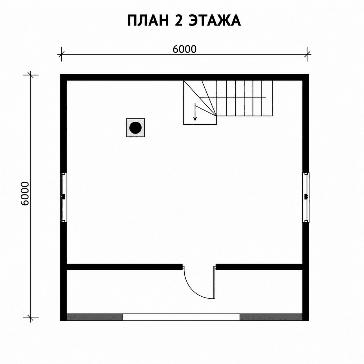 Проект Б11 — план 2 этажа